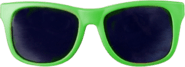 Sunglasses with green frame