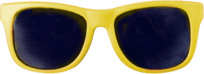 Sunglasses with yellow frame