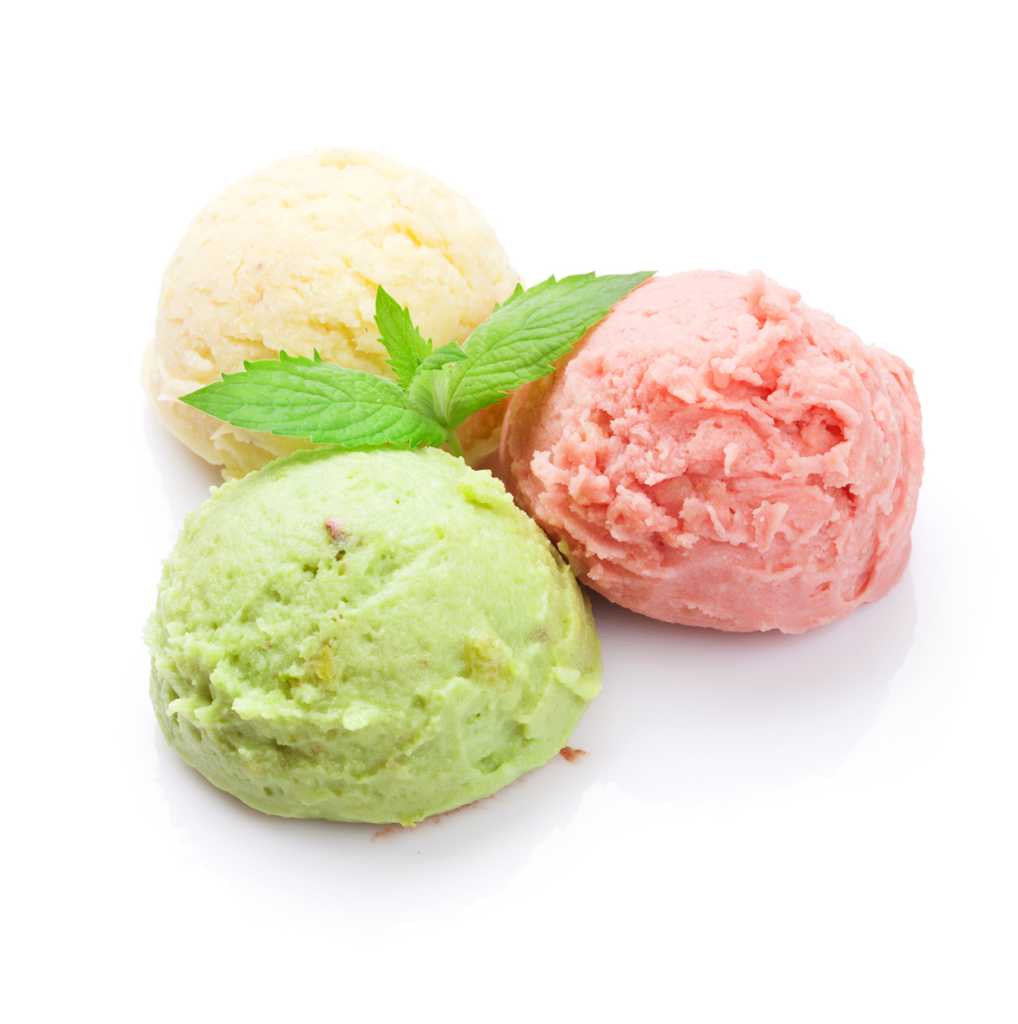 Mixed fruit ice cream