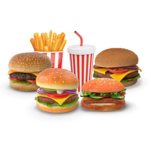 Multiple burgers icon