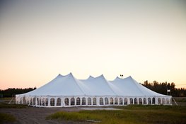 white party or event tent