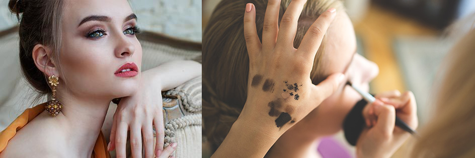 makeup artist doing makeup