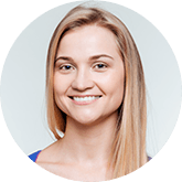 Woman smiling
