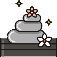 Hot stone massage icon