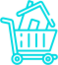 House in a cart icon