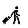 man with luggage icon