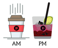 Illustration of Coffee and Cocktail