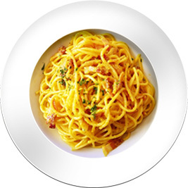 Spaghetti in a plate