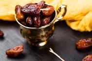 Dates in golden cup