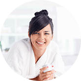 Woman posing for camera