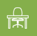 Desk and chair icon